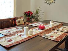 Load image into Gallery viewer, Tache Mr. &amp; Mrs. Snowman Couple Woven Tapestry Table Runners (10323TR)