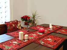 Load image into Gallery viewer, Tache Here Comes Santa Claus Vintage Holiday Woven Tapestry Throw Pillow Cover (8577CC)