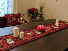 Load image into Gallery viewer, Tache Here Comes Santa Claus Vintage Holiday Woven Tapestry Table Runners (8577TR)
