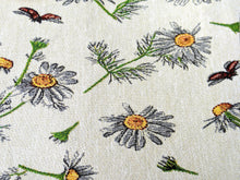 Load image into Gallery viewer, Tache Floral Daisies Ladybugs Woven Tapestry Placemat Set (18114)