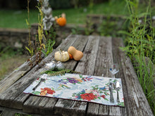 Load image into Gallery viewer, DaDa Bedding Set of 4-Pieces Tropical Sky Blue Birds Floral Tapestry Dining Table Placemats 13” x 19” (18116)