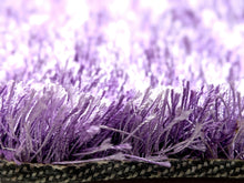 Load image into Gallery viewer, DaDa Bedding Shaggy Soft Door Mat Carpet Rug - 20" x 32" Striped Shiny Purple Lavender