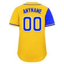 Load image into Gallery viewer, Custom Blue Yellow Skull Fashion Personalized Authentic Baseball Jersey BSBJ01-D017157