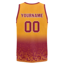 Load image into Gallery viewer, Custom Yellow Orange Fade Fashion Sports Uniform Basketball Jersey BBJ01-D020102-10
