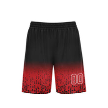 Load image into Gallery viewer, Custom Black Red Fade Fashion Sports Uniform Basketball Jersey BBJ01-D020102-4