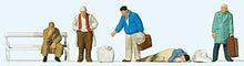 Load image into Gallery viewer, Preiser 14119 HO Scale Pedestrians -- In Front of Railway Station pkg(5)