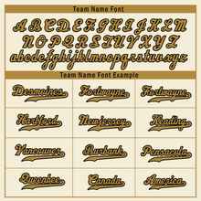 Load image into Gallery viewer, Custom Beige Raglan Sleeves Personalized Authentic Baseball Jersey BSBJ01-D017201