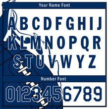 Load image into Gallery viewer, Custom White Blue Classic Style Personalized Authentic Baseball Jersey UN002-D0b0a00-ad