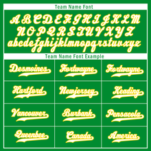 Load image into Gallery viewer, Custom Green White Raglan Sleeves Personalized Authentic Baseball Jersey BSBJ01-D017192