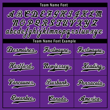 Load image into Gallery viewer, Custom Purple Black Stripe Fashion Personalized Authentic Baseball Jersey BSBJ01-D017255