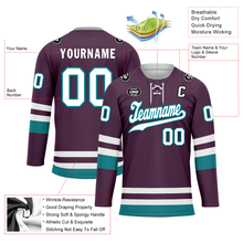 Load image into Gallery viewer, Custom Purple Personalized Hockey Jersey HCKJ01-D0a70d7