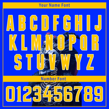 Load image into Gallery viewer, Custom Blue Yellow Skull Fashion Personalized Authentic Baseball Jersey BSBJ01-D017157