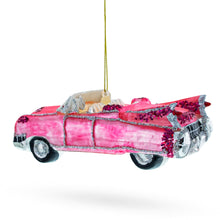Load image into Gallery viewer, Classic Convertible Retro Car Glass Christmas Ornament