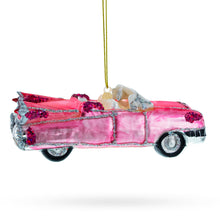 Load image into Gallery viewer, Classic Convertible Retro Car Glass Christmas Ornament