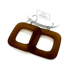 Load image into Gallery viewer, Deco Square Donut Drop Earrings