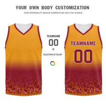 Load image into Gallery viewer, Custom Yellow Orange Fade Fashion Sports Uniform Basketball Jersey BBJ01-D020102-10