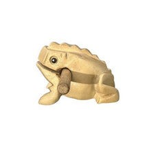 Load image into Gallery viewer, 2&quot; Wooden Musical Frog - Natural (Percussion Instrument)