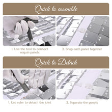 Load image into Gallery viewer, Yescom 10&#39;x8&#39; Sequin Shimmer Wall Backdrop (Sturdy Stand Included)