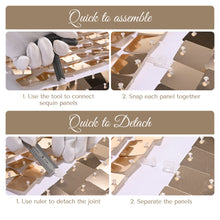 Load image into Gallery viewer, Yescom 10&#39;x8.5&#39; Sequin Shimmer Wall Backdrop (Tripod Stand Included)