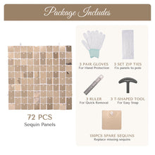 Load image into Gallery viewer, Yescom 10&#39;x8.5&#39; Sequin Shimmer Wall Backdrop (Tripod Stand Included)