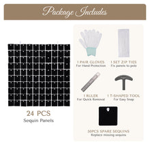 Load image into Gallery viewer, Yescom 10&#39;x7&#39; Sequin Shimmer Wall Backdrop (Tripod Stand Included)