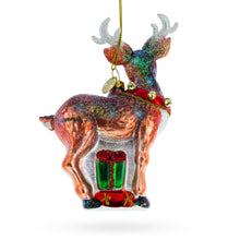 Load image into Gallery viewer, Fawn Baby Deer Glass Christmas Ornament