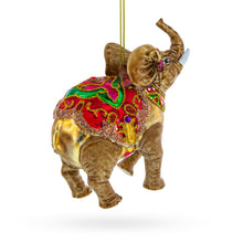 Load image into Gallery viewer, Circus Elephant Glass Christmas Ornament