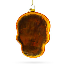 Load image into Gallery viewer, Adorned Skull Glass Christmas Ornament