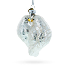 Load image into Gallery viewer, Romantic Two Doves in Heart Glass Christmas Ornament