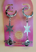 Load image into Gallery viewer, Stellar Planets Dangle Earrings