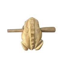 Load image into Gallery viewer, 2&quot; Wooden Musical Frog - Natural (Percussion Instrument)