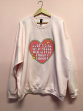 Load image into Gallery viewer, “Just a Girl Who Needs Her Little Snacky Snacks” Shirt and Crewneck