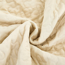 Load image into Gallery viewer, DaDa Bedding Botanical Floral Throw Blanket - Quilted Yellow Fleur Golden Orange Spring Time Tulips - Scalloped Edges Bright Vibrant Ivory Cream - 50 x 60