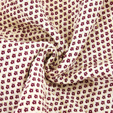 Load image into Gallery viewer, Tache Fairy Tale Tea Party Beige Burgundy Paisley Floral Cotton Patchwork Quilted Throw Blanket (DXJ103443)