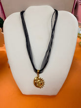 Load image into Gallery viewer, Black Ribbon Titanium Charm Necklaces