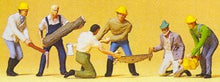Load image into Gallery viewer, Preiser 10042 HO Scale People Working -- Lumberjacks pkg(6)