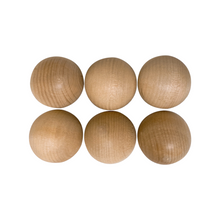 Load image into Gallery viewer, **Pre-order (Ships in 2-3 Weeks)**6 Pcs Wooden Balls in Natural Color Diameter 1.8 inches