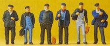 Load image into Gallery viewer, Preiser 10350 HO Scale Industrial/Dock Workers pkg(6)