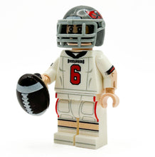 Load image into Gallery viewer, #6 QB Tampa Bay Football Player Minifig made using LEGO parts - B3 Customs
