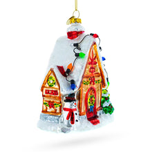 Load image into Gallery viewer, Gingerbread Delight Glass Christmas Ornament