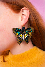 Load image into Gallery viewer, Beaded Butterfly Statement Earrings