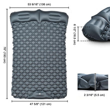 Load image into Gallery viewer, Yescom Inflatable Camping Mattress for 2 Person w/ Pillow Built-in Pump