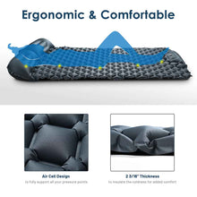 Load image into Gallery viewer, Yescom Inflatable Camping Mattress for 2 Person w/ Pillow Built-in Pump