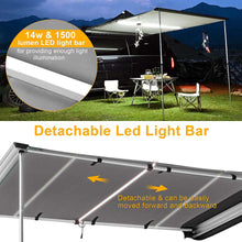 Load image into Gallery viewer, Yescom Awning with LED Light 8.2&#39; x 6.6&#39; Car Side Awning