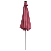 Load image into Gallery viewer, Yescom Solar Patio Umbrella w/ Lights Tilt Parasol Umbrella 9 ft 8-Rib
