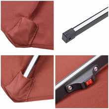 Load image into Gallery viewer, Yescom Tilt Outdoor Umbrella with Lights Solar Pool Umbrella 10 ft 8-Rib