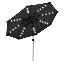 Load image into Gallery viewer, Yescom 10ft Prelit Umbrella 3-Tiered Patio Umbrella with Lights