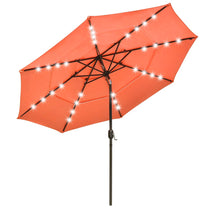 Load image into Gallery viewer, Yescom 10ft Prelit Umbrella 3-Tiered Patio Umbrella with Lights
