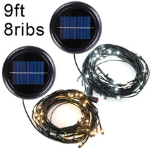 Load image into Gallery viewer, Yescom 9ft 8 ribs Offset Patio Umbrella Mini LED String Light Color Opt