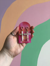 Load image into Gallery viewer, Spring Cross Earrings